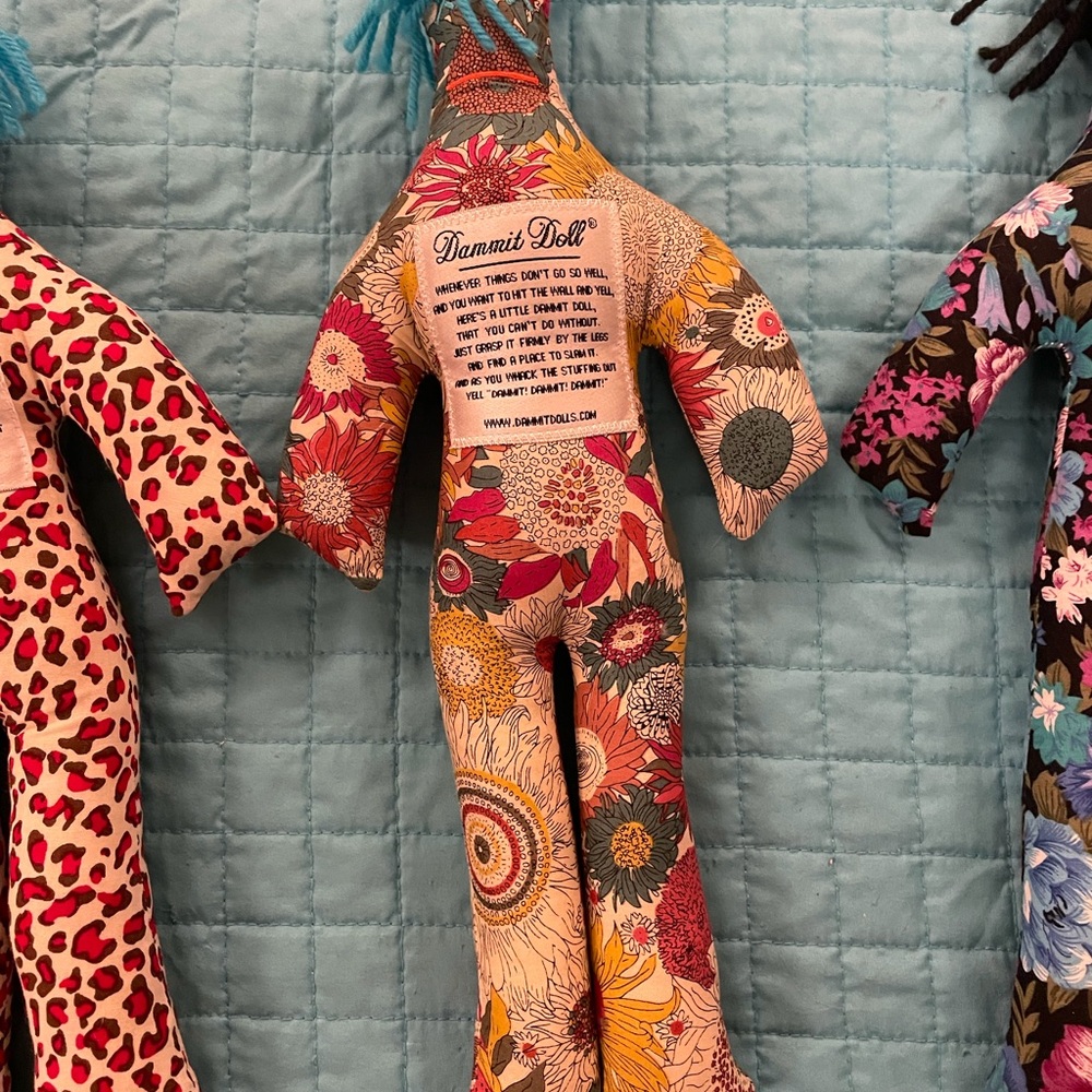 Dammit Dolls Lot — Floral, Leopard & Black Floral Prints - Picture 3 of 3